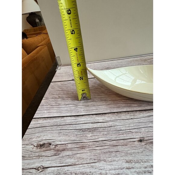 Lenox Ivory & Gold Trim Oval Porcelain Dish - Picture 7 of 7